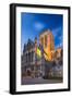 United Kingdom, England, North Yorkshire, York. the Minster at Dusk.-Nick Ledger-Framed Photographic Print