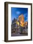 United Kingdom, England, North Yorkshire, York. the Minster at Dusk.-Nick Ledger-Framed Photographic Print