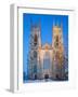 United Kingdom, England, North Yorkshire, York, the West Face of York Minster in Winter-Nick Ledger-Framed Photographic Print