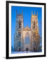 United Kingdom, England, North Yorkshire, York, the West Face of York Minster in Winter-Nick Ledger-Framed Photographic Print