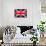 United Kingdom Flag Design with Wood Patterning - Flags of the World Series-Philippe Hugonnard-Framed Stretched Canvas displayed on a wall