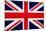 United Kingdom Flag Design with Wood Patterning - Flags of the World Series-Philippe Hugonnard-Mounted Art Print