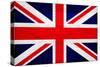 United Kingdom Flag Design with Wood Patterning - Flags of the World Series-Philippe Hugonnard-Stretched Canvas