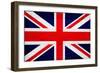 United Kingdom Flag Design with Wood Patterning - Flags of the World Series-Philippe Hugonnard-Framed Art Print