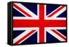 United Kingdom Flag Design with Wood Patterning - Flags of the World Series-Philippe Hugonnard-Framed Stretched Canvas