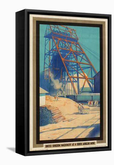 United Kingdom Machinery at a South African Mine-Austin Cooper-Framed Stretched Canvas
