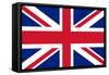 United Kingdom National Union Jack Flag-null-Framed Stretched Canvas