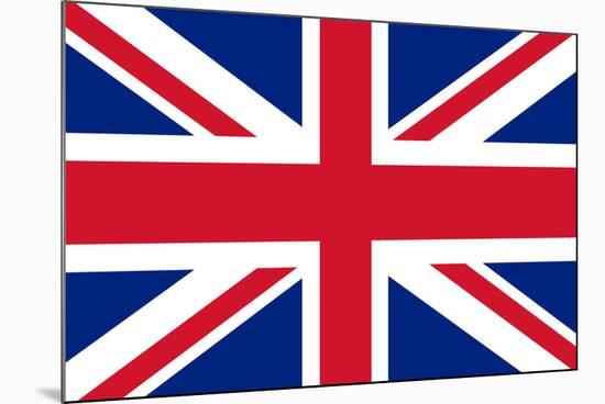 United Kingdom National Union Jack Flag-null-Mounted Art Print