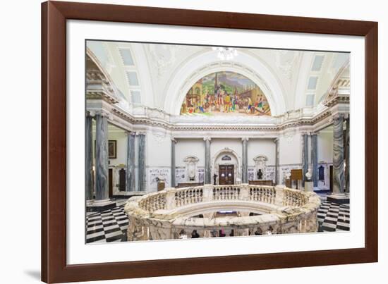 United Kingdom, Northern Ireland, County Antrim, Belfast. The interior of City Hall.-Nick Ledger-Framed Photographic Print