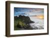 United Kingdom, Northern Ireland, County Antrim, Bushmills. The ruins of the 13th century Dunluce C-Nick Ledger-Framed Photographic Print