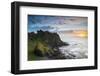 United Kingdom, Northern Ireland, County Antrim, Bushmills. The ruins of the 13th century Dunluce C-Nick Ledger-Framed Photographic Print