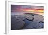 United Kingdom, Uk, Dorset, Sunset at Kimmeridge Bay-Fortunato Gatto-Framed Premium Photographic Print