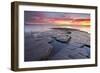 United Kingdom, Uk, Dorset, Sunset at Kimmeridge Bay-Fortunato Gatto-Framed Photographic Print