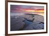 United Kingdom, Uk, Dorset, Sunset at Kimmeridge Bay-Fortunato Gatto-Framed Photographic Print