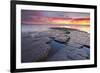 United Kingdom, Uk, Dorset, Sunset at Kimmeridge Bay-Fortunato Gatto-Framed Photographic Print