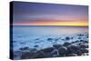 United Kingdom, Uk, Northumberland, Sunrise at Dunstanburgh Beach-Fortunato Gatto-Stretched Canvas