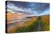 United Kingdom, Uk, Northumberland, Sunrise at Dunstanburgh Castle-Fortunato Gatto-Stretched Canvas