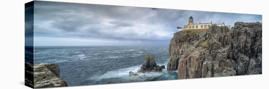 United Kingdom, Uk, Scotland, Highlands, Neist Point Lighthouse-Luciano Gaudenzio-Stretched Canvas
