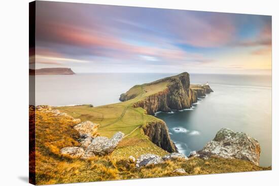 United Kingdom, Uk, Scotland, Inner Hebrides, the Cliffs of Neist Point-Fortunato Gatto-Stretched Canvas