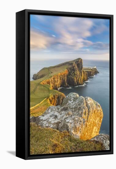 United Kingdom, Uk, Scotland, Inner Hebrides, the Cliffs of Neist Point-Fortunato Gatto-Framed Stretched Canvas