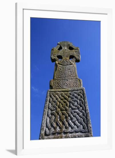 United Kingdom, Wales, Carew. The Carew Cross dates from the 11th century.-Kymri Wilt-Framed Photographic Print