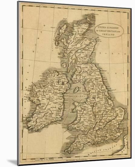 United Kingdoms, c.1812-Aaron Arrowsmith-Mounted Art Print