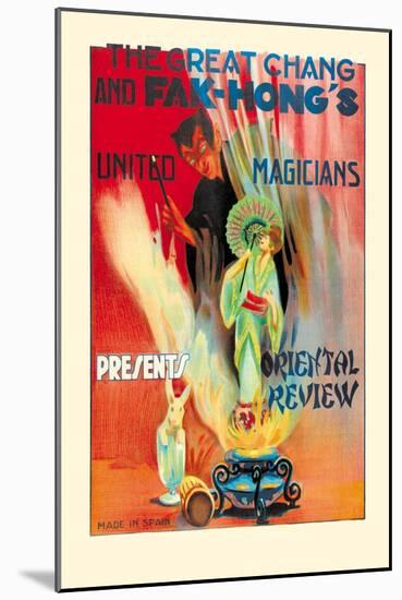 United Magicians Presents: Oriental Review-null-Mounted Art Print