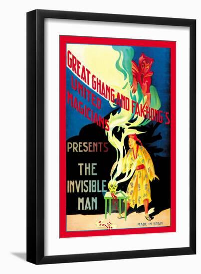 United Magicians Presents: The Invisible Man-null-Framed Art Print