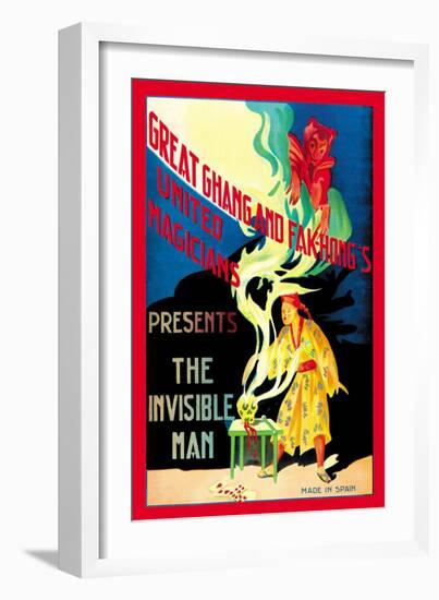 United Magicians Presents: The Invisible Man-null-Framed Art Print