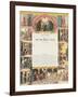 United Mine Worker's Certificate, 1890-null-Framed Giclee Print