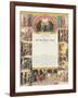 United Mine Worker's Certificate, 1890-null-Framed Giclee Print