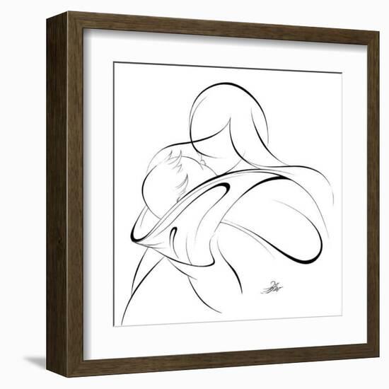 United Mother and Children II-Alijan Alijanpour-Framed Art Print