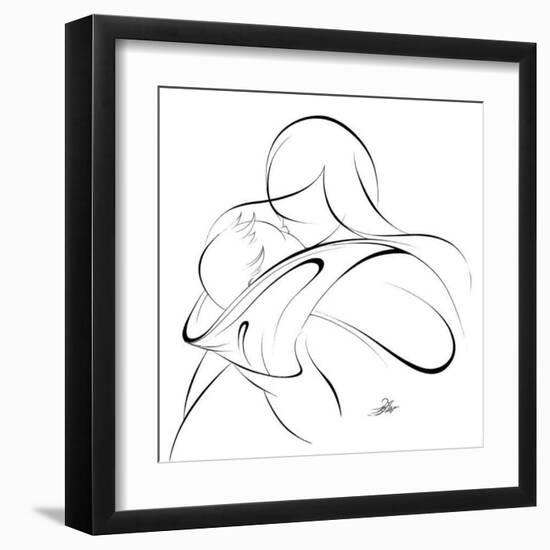 United Mother and Children II-Alijan Alijanpour-Framed Art Print