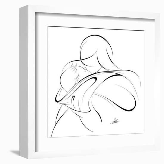 United Mother and Children II-Alijan Alijanpour-Framed Art Print