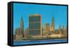 United Nations Building and Skyline, New York City-null-Framed Stretched Canvas