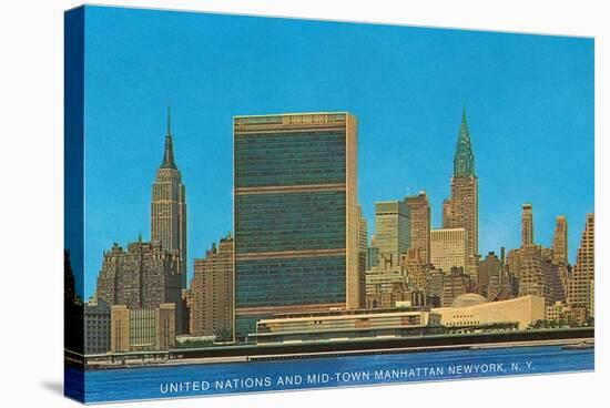 United Nations Building and Skyline, New York City-null-Stretched Canvas