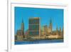 United Nations Building and Skyline, New York City-null-Framed Premium Giclee Print