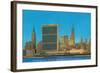 United Nations Building and Skyline, New York City-null-Framed Art Print