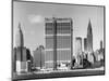 United Nations Building under Construction-null-Mounted Photographic Print