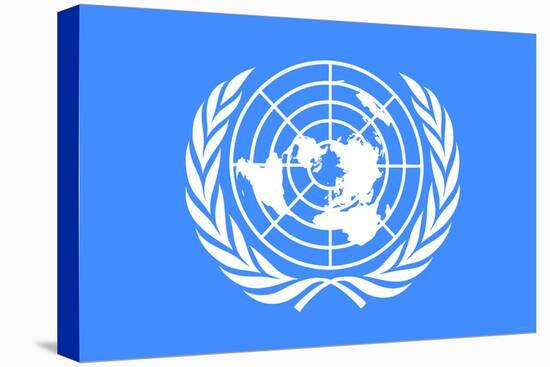 United Nations Flag Poster Print-null-Stretched Canvas