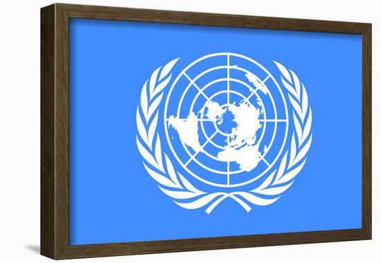 United Nations Flag Poster Print-null-Framed Poster