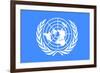 United Nations Flag-null-Framed Art Print