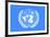 United Nations Flag-null-Framed Art Print