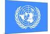 United Nations Flag-null-Mounted Art Print