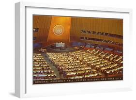 United Nations General Assembly Hall, New York City-null-Framed Art Print