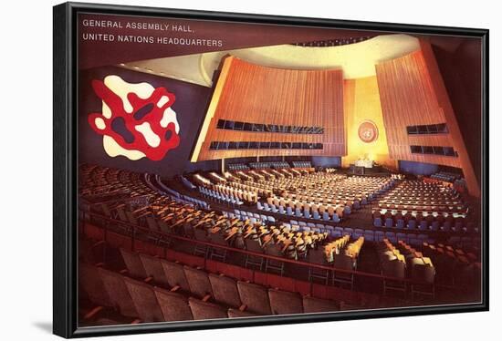 United Nations General Assembly Hall, New York City-null-Framed Art Print