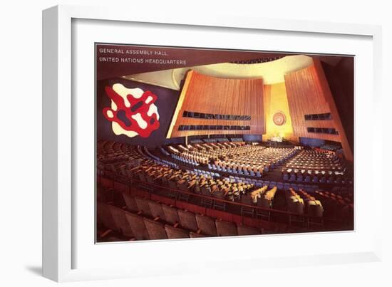 United Nations General Assembly Hall, New York City-null-Framed Art Print