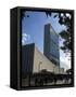 United Nations Headquarters Building, Manhattan, New York City, New York, USA-Amanda Hall-Framed Stretched Canvas