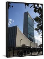 United Nations Headquarters Building, Manhattan, New York City, New York, USA-Amanda Hall-Framed Photographic Print