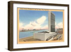 United Nations Headquarters, New York City-null-Framed Art Print